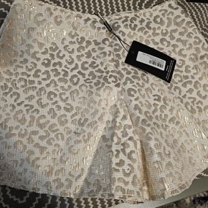 Pretty Little Thing Gold Foil Shorts